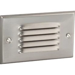 1-Light Brushed Nickel LED Step Light/Wall Light