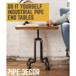 1/2 In. Black Pipe 16 In. W X 20 In. H Roots Design End Table Kit 9 1/2 In. Black Pipe 16 In. W X 20 In. H Roots Design End Table Kit -arbor Shop dea6aa2be788b0b5dce0868b845bc126