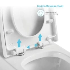 1-Piece Dual Flush 1.2 GPF/0.88 GPF High Efficiency Skirted Toilet Round Bowl All-in-One Toilet In White Seat Included 18 1-Piece Dual Flush 1.2 GPF/0.88 GPF High Efficiency Skirted Toilet Round Bowl All-in-One Toilet In White Seat Included -arbor Shop df16ec13f506d3f84da764d283fa180b