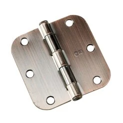(2-Pack) 3-1/2 In. X 3-1/2 In. Brushed Nickel Full Mortise Butt Hinge With 5/8 In. Radius -arbor Shop e0200782e232ec72f15cc8b205920c0b