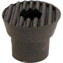 1 In., Black, Rubber, Replacement Tips For Drop Down Door Holders
