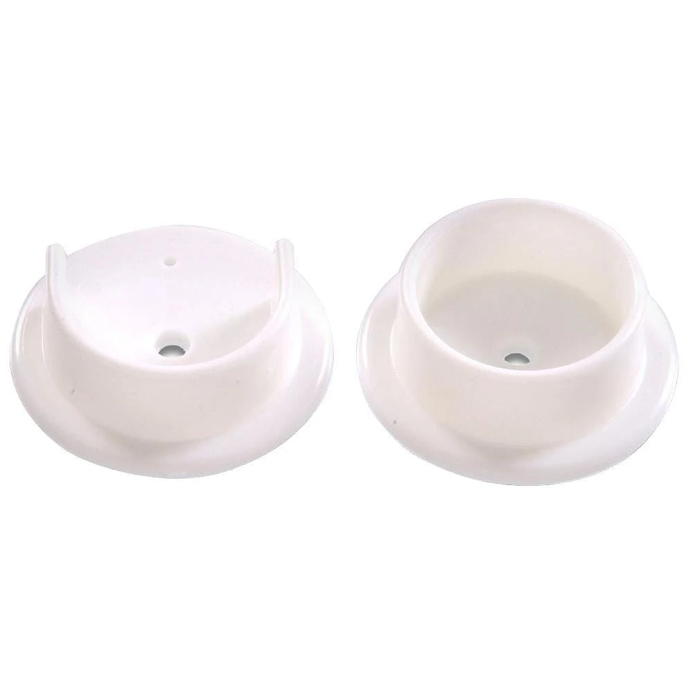 1-3/8 In. Plastic Pole Socket Set In White (10-Pack) 1 1-3/8 In. Plastic Pole Socket Set In White (10-Pack)