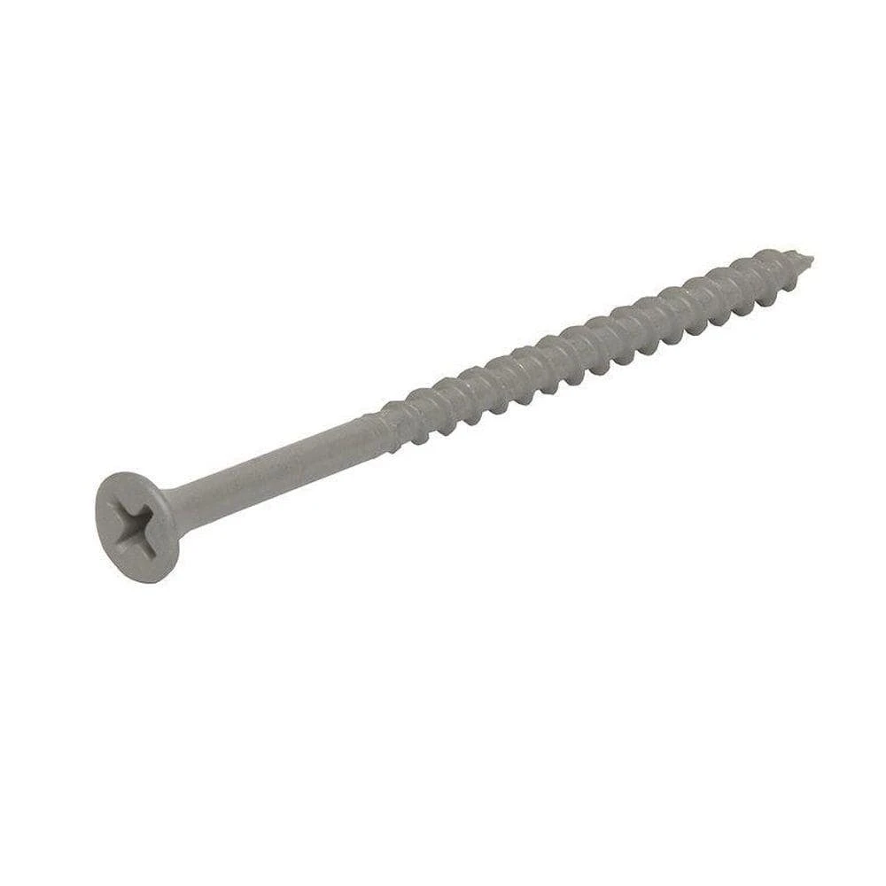 #8 X 3 In. Philips Bugle-Head Coarse Thread Sharp Point Polymer Coated Exterior Screw (1 Lb./Pack) 5 #8 X 3 In. Philips Bugle-Head Coarse Thread Sharp Point Polymer Coated Exterior Screw (1 Lb./Pack) - Image 5