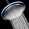 1-Spray 11.81 In. Single Wall Mount Fixed Rain Shower Head In Blue