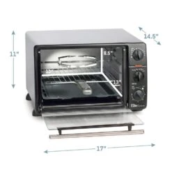 0.8 Cu. Ft. Black Toaster Oven Broiler With Rotisserie 8 0.8 Cu. Ft. Black Toaster Oven Broiler With Rotisserie -arbor Shop e6cda5868685d948054b81764e30b7eb