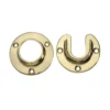 1-5/16 In. Polished Brass Heavy Duty Closet Rod Flange Set Of Pair