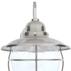 1-Light Brushed Nickel Outdoor Cottage Wall Lantern Sconce -arbor Shop e7beced35d65e9586d500d9b660085cc