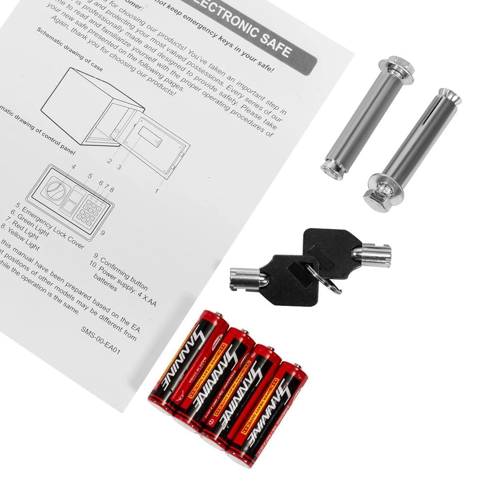 1.62 Cu. Ft. Home And Office Security Door Lock Safe Box With Digital Keypad 6 1.62 Cu. Ft. Home And Office Security Door Lock Safe Box With Digital Keypad - Image 6