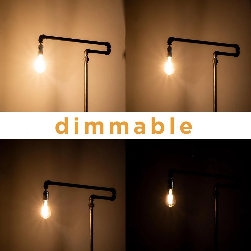 1/2 In. Black Steel Pipe 56 In. H Extended Arm Floor Lamp Kit 7 1/2 In. Black Steel Pipe 56 In. H Extended Arm Floor Lamp Kit - Image 7