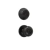 1.5 In. Oil-Rubbed Bronze Classic Knob Door Lock Home Security Kit