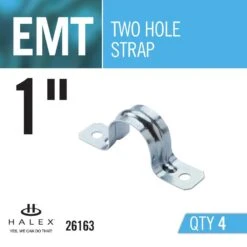 1 In. 2-Hole Electrical Metallic Tube (EMT) Straps (4-Pack) -arbor Shop eb2fc107016a3943b6963ab02359eeaf