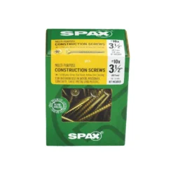 #10 X 3-1/2 In. T-Star Plus Drive Flat Head Partial Thread Yellow Zinc Coated Multi-Material Screw (57 Per Box) -arbor Shop eb6c2f33a44a4388629c089b4f287f8f