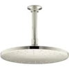 1-Spray 10 In. Single Ceiling Mount Fixed Rain Shower Head In Vibrant Polished Nickel