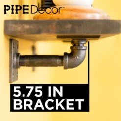 1/2 In. Black Pipe 5.75 In. L Wall Mounted Square Flange Shelf Bracket Kit (4-Pack) 14 1/2 In. Black Pipe 5.75 In. L Wall Mounted Square Flange Shelf Bracket Kit (4-Pack) -arbor Shop ef6899fb39d6668a56150957261ca1f3