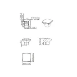 1-1/2 In. Satin Nickel Simple Soft Square Knob -arbor Shop f02a73356da4ed9cb979e0b2ce056b0d