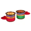 .65 Qt. Red And Green Slow Cooker With Removable Pot