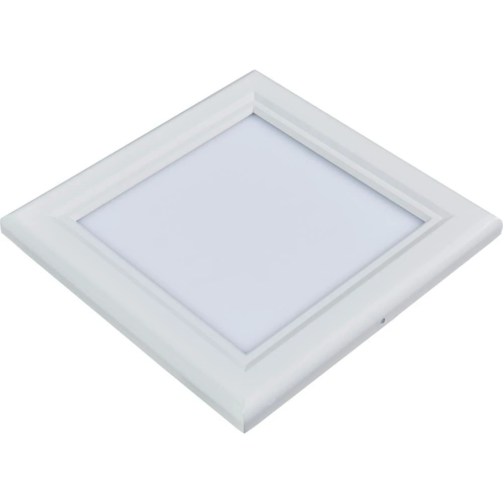 1 Ft. X 1 Ft. White Dimmable Edge-Lit 15-Watt 3000K Integrated LED Flat Panel Flushmount 1 1 Ft. X 1 Ft. White Dimmable Edge-Lit 15-Watt 3000K Integrated LED Flat Panel Flushmount