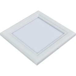 1 Ft. X 1 Ft. 15-Watt White Dimmable Edge-Lit 4000K Flat Panel Integrated LED Flushmount Wraparound