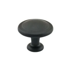 1-1/4 In. (31.5 Mm) Matte Black Cabinet Knob
