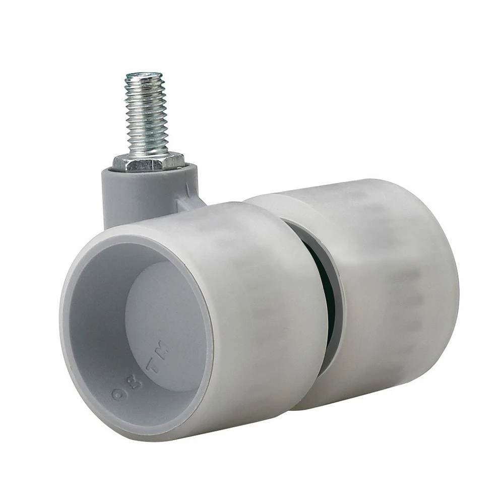 1-9/16 In. Light Grey Swivel Without Brake Threaded Stem Caster, 77.2 Lb. Load Rating 1 1-9/16 In. Light Grey Swivel Without Brake Threaded Stem Caster, 77.2 Lb. Load Rating