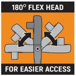 1/2 In. Drive 90-Tooth 24 In. Locking Flex Head Teardrop Ratchet -arbor Shop f6b10db877457a7835cc6b5eeb296053