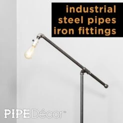 1/2 In. Black Steel Pipe 71 In. H Flexible Height Floor Lamp Kit -arbor Shop f72525f04623089f71621220c17f28f0