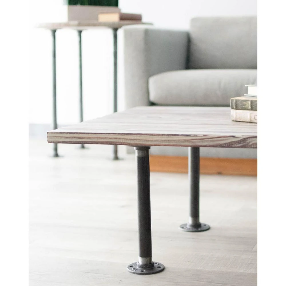 1 In. X 1 Ft. L Black Steel Pipe Flange Table Leg Kit (Set Of 4) 4 1 In. X 1 Ft. L Black Steel Pipe Flange Table Leg Kit (Set Of 4) - Image 4