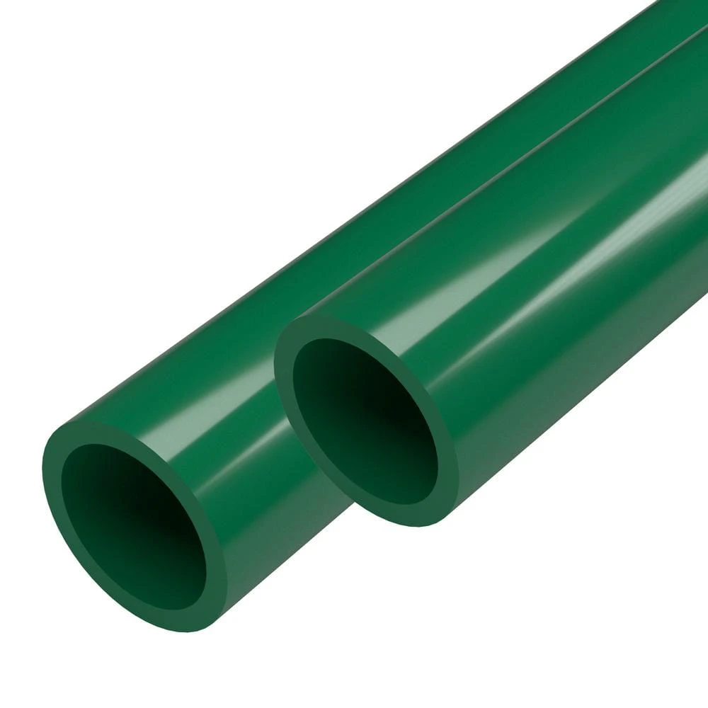 1-1/4 In. X 5 Ft. Green Furniture Grade Schedule 40 PVC Pipe (2-Pack) 1 1-1/4 In. X 5 Ft. Green Furniture Grade Schedule 40 PVC Pipe (2-Pack)