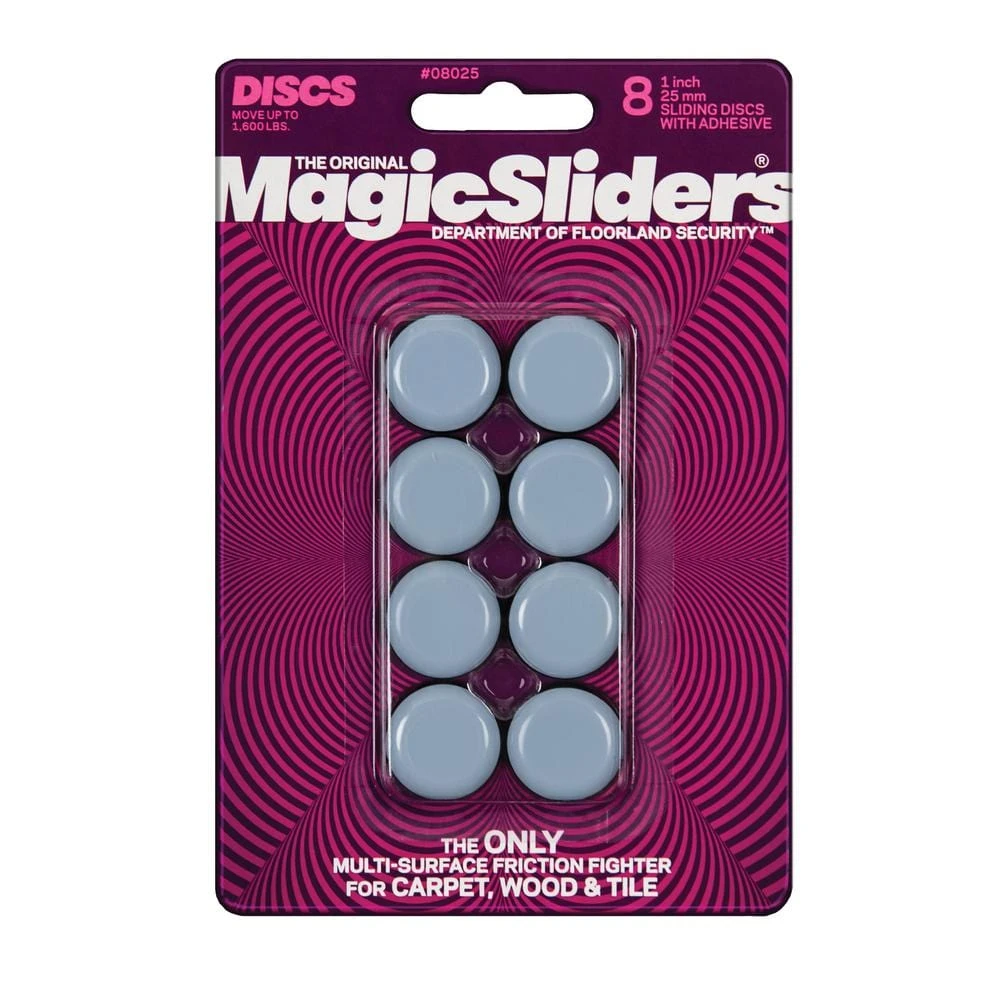 1 In. Round Sliding Discs (8-Pack) 1 1 In. Round Sliding Discs (8-Pack)
