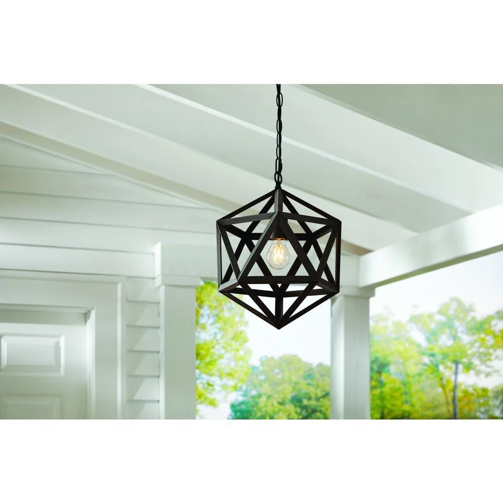 1-Light Bronze Outdoor Pendant Light (Bulb Included) 2 1-Light Bronze Outdoor Pendant Light (Bulb Included) - Image 2