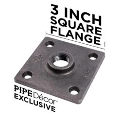 1/2 In. Black Pipe 8 In. L Wall Mounted Square Flange Shelf Bracket Kit (4-Pack) -arbor Shop f9e1b51129060133b973b530a84f2099 d054ac3b 1eaa 4f57 9731 80bb751e8331