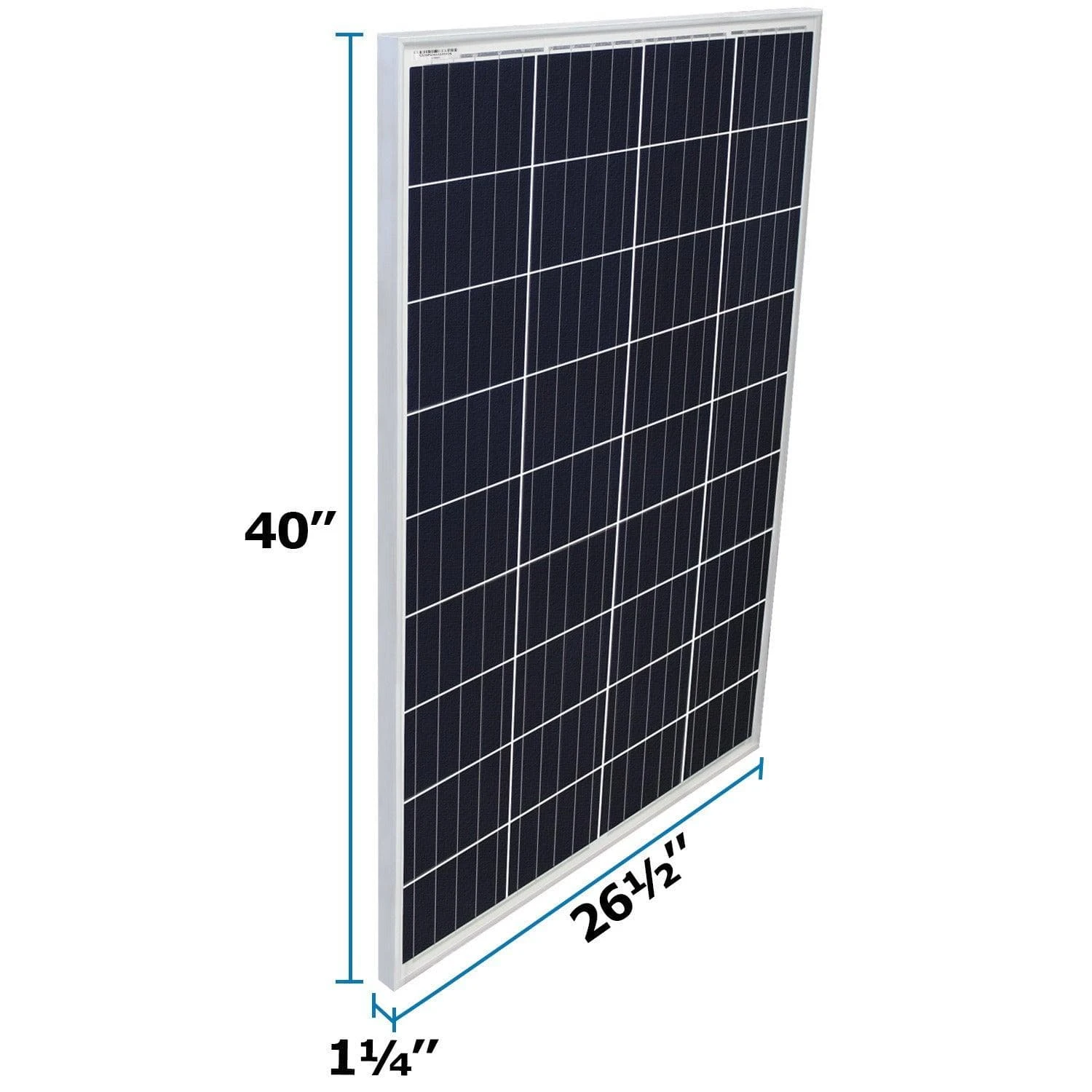 "Mighty Max 100 Watt 12 Volt Waterproof Polycrystalline Solar Panel Charger" 2 "Mighty Max 100 Watt 12 Volt Waterproof Polycrystalline Solar Panel Charger" - Image 2