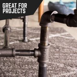 1 In. X 72 In. Black Industrial Steel Grey Plumbing Pipe (4-Pack) -arbor Shop fb983647fde6efbbc8ff867ec35f671d