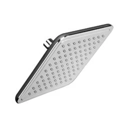 1-Spray 7.85 In. Single Wall Mount Fixed Rain Shower Head In Black -arbor Shop fbb0af7a8e9c12d67aae470790191ee8