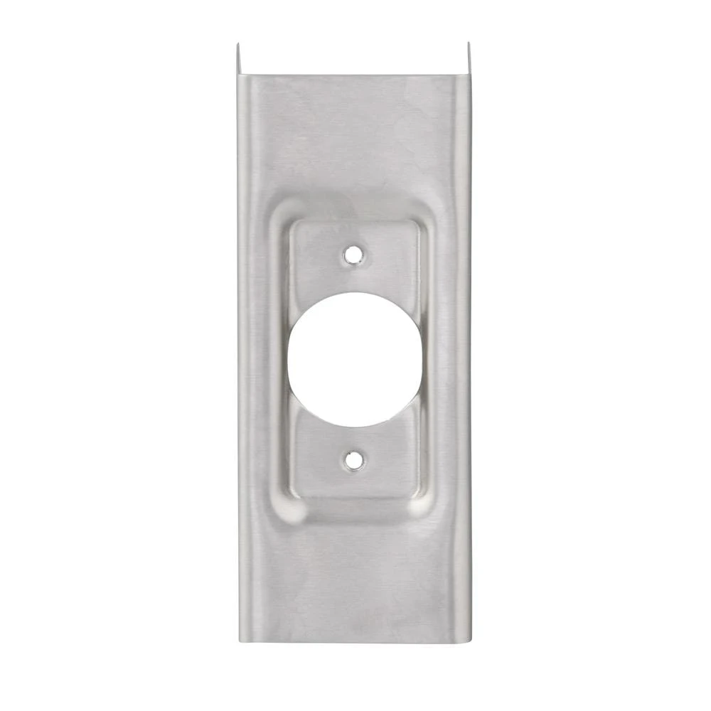 1-3/4 In. X 4-1/2 In. Thick Stainless Steel Lock And Door Reinforcer, 2-1/8 In. Single Bore, 2-3/8 In. Backset 3 1-3/4 In. X 4-1/2 In. Thick Stainless Steel Lock And Door Reinforcer, 2-1/8 In. Single Bore, 2-3/8 In. Backset - Image 3